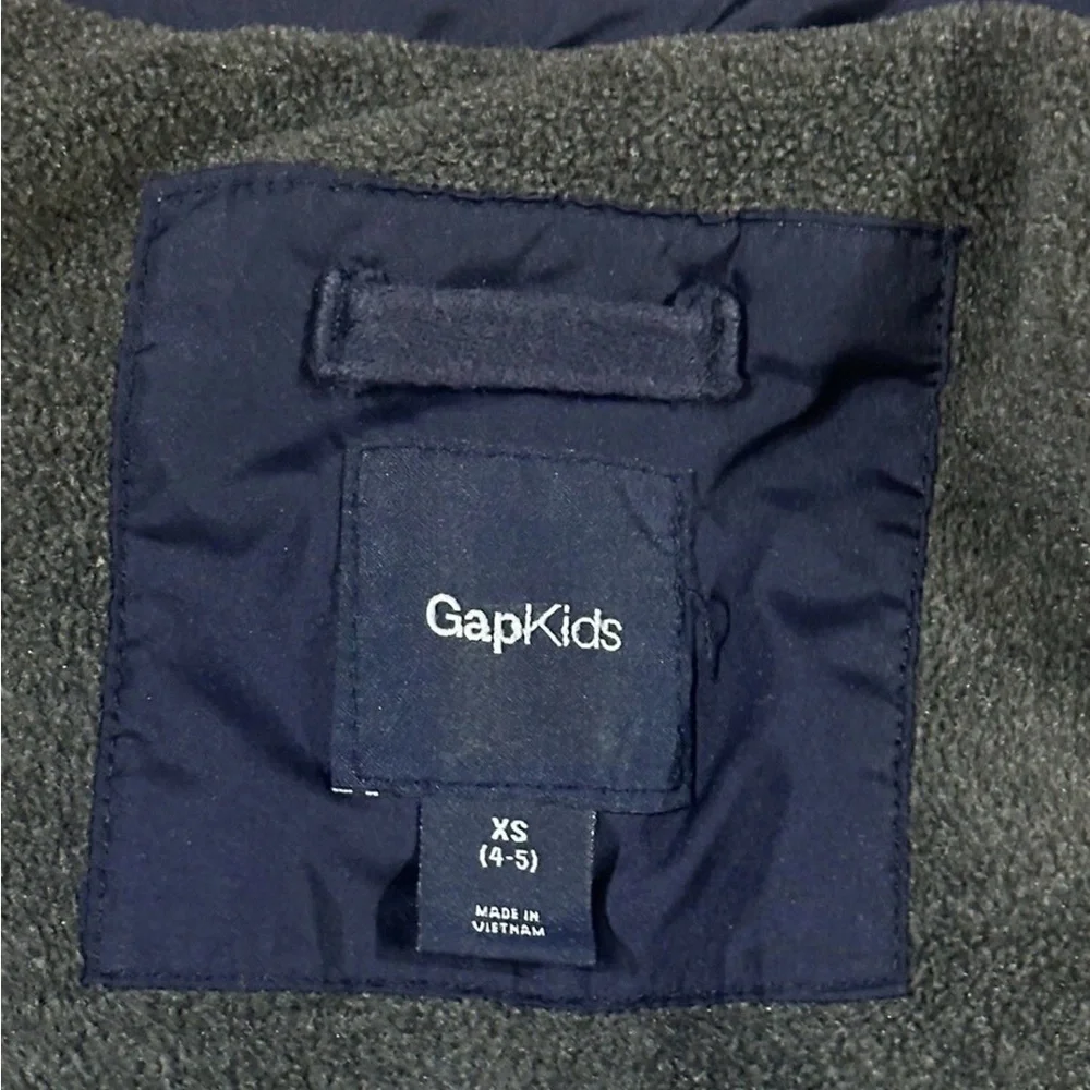 GAP Kids Boys Warmest Down Jacket Size XS  Extra Small 4/5 Blue